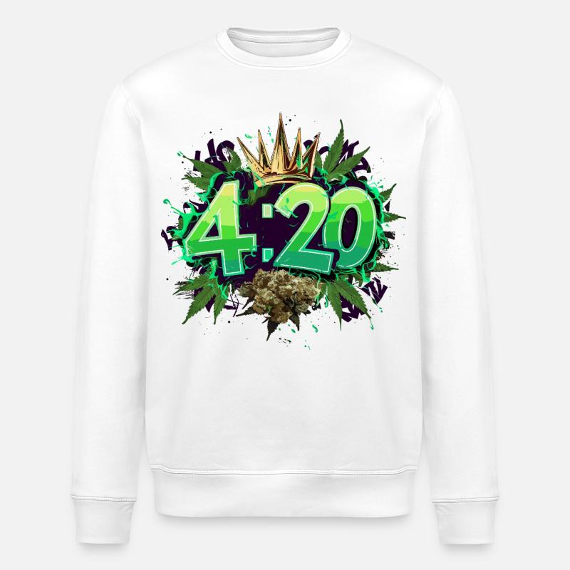 420 - Sweat bio ROLLER Stanley/Stella Unisexe - blanc