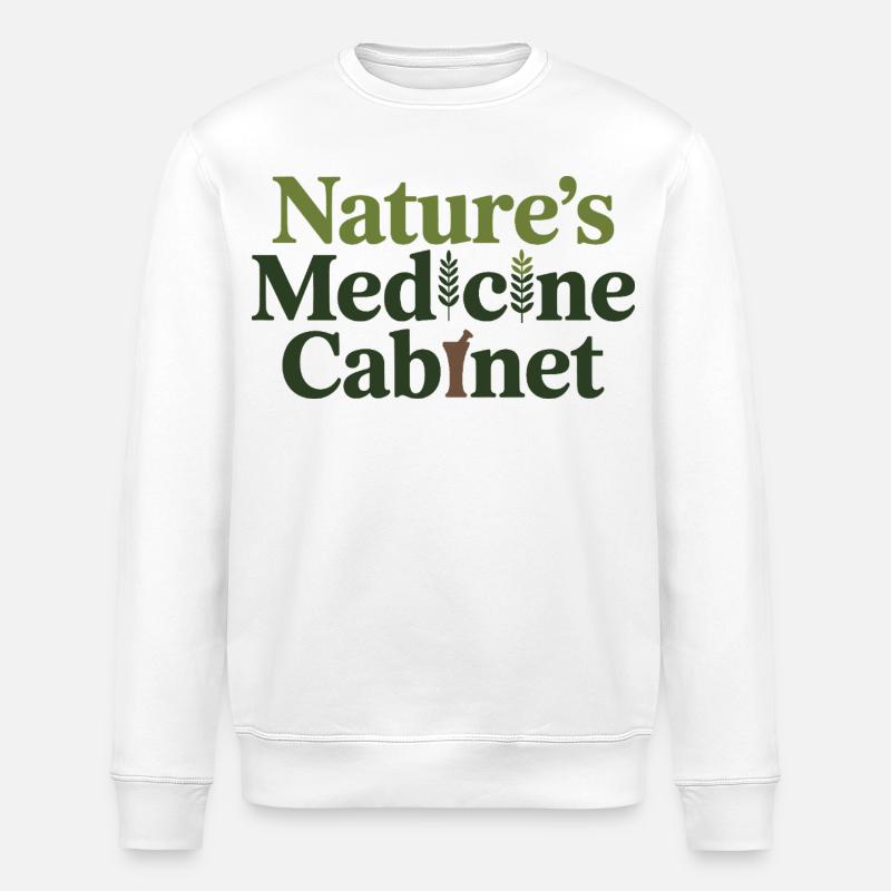 Kräuterkundiger Natures Medizinfachmann - Stanley/Stella Unisex Bio-Sweatshirt ROLLER - Weiß