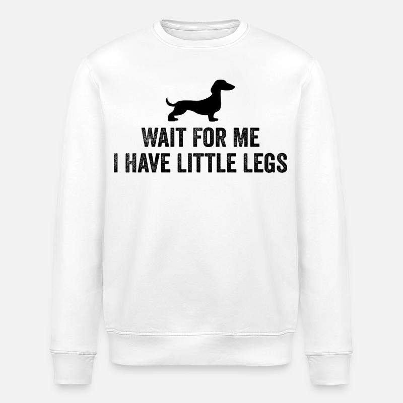 Bester Dackel Mama Papa Hundebesitzer Geschenk - Stanley/Stella Unisex Bio-Sweatshirt ROLLER - Weiß