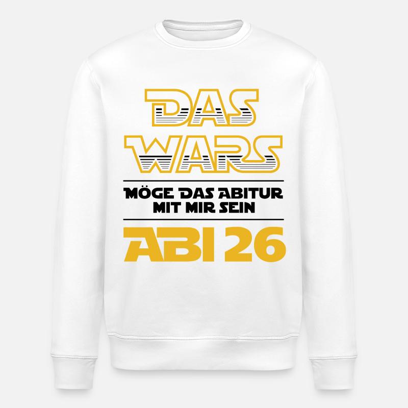 Das Wars | Abi 2026 - Abitur - Geschenk - Stanley/Stella Unisex Bio-Sweatshirt ROLLER - Weiß