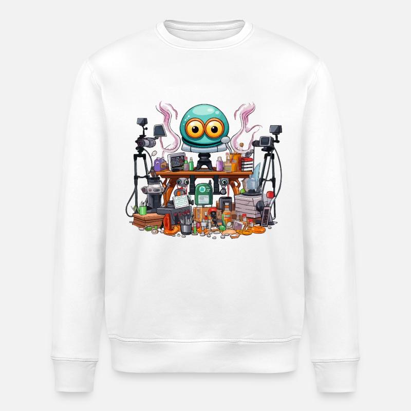 Atelier de gadgets créatifs Alien - Sweat bio ROLLER Stanley/Stella Unisexe - blanc