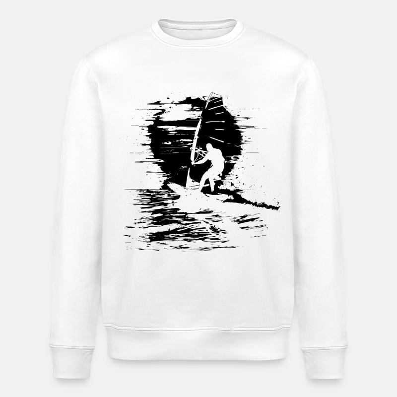 Windsurfing Instructor - Stanley/Stella ROLLER Unisex Organic Sweatshirt - white