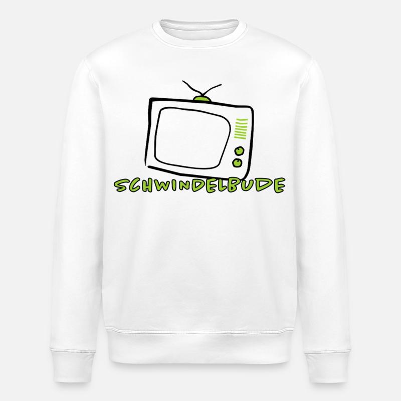 Schwindelbude – Lustiges Humor Statement Design - Stanley/Stella Unisex Bio-Sweatshirt ROLLER - Weiß