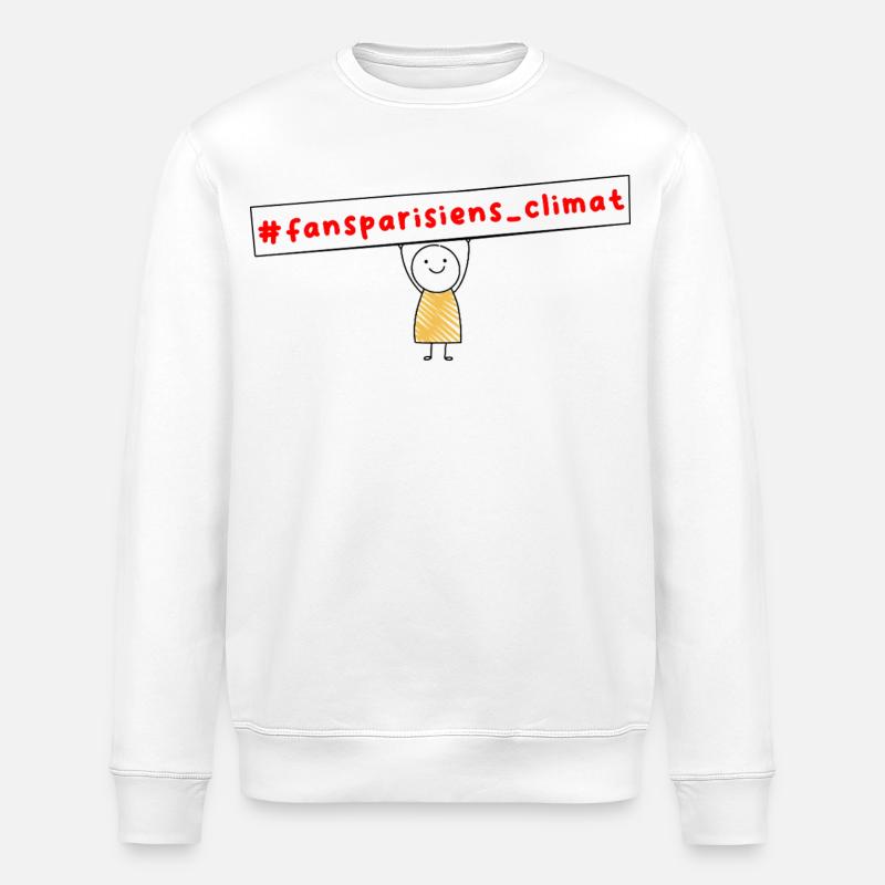 #fansparisiens_climat  - Sweat bio ROLLER Stanley/Stella Unisexe - blanc