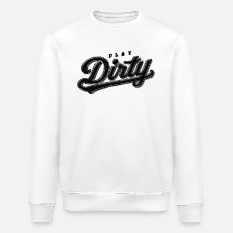 Play Dirty Retro - Stanley/Stella Unisex Bio-Sweatshirt ROLLER - Weiß