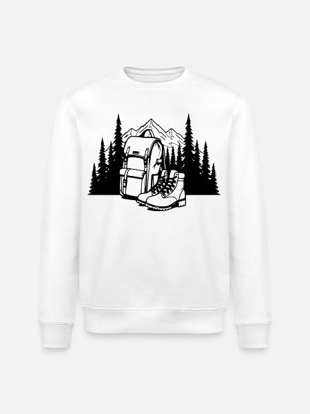 Absolute black, where it all begins - Stanley/Stella ROLLER Unisex Organic Sweatshirt - white