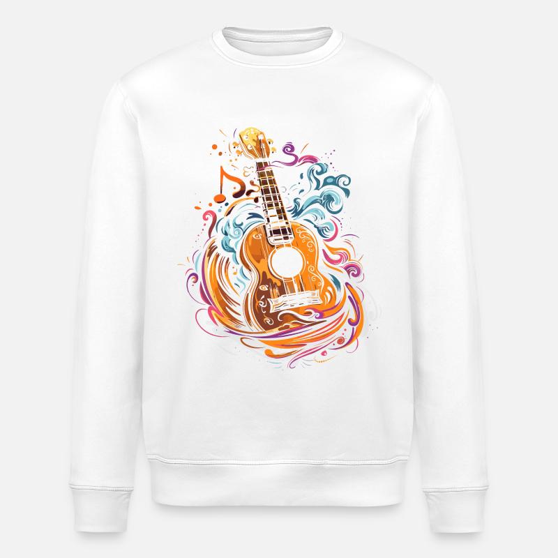 ukulélé - Sweat bio ROLLER Stanley/Stella Unisexe - blanc