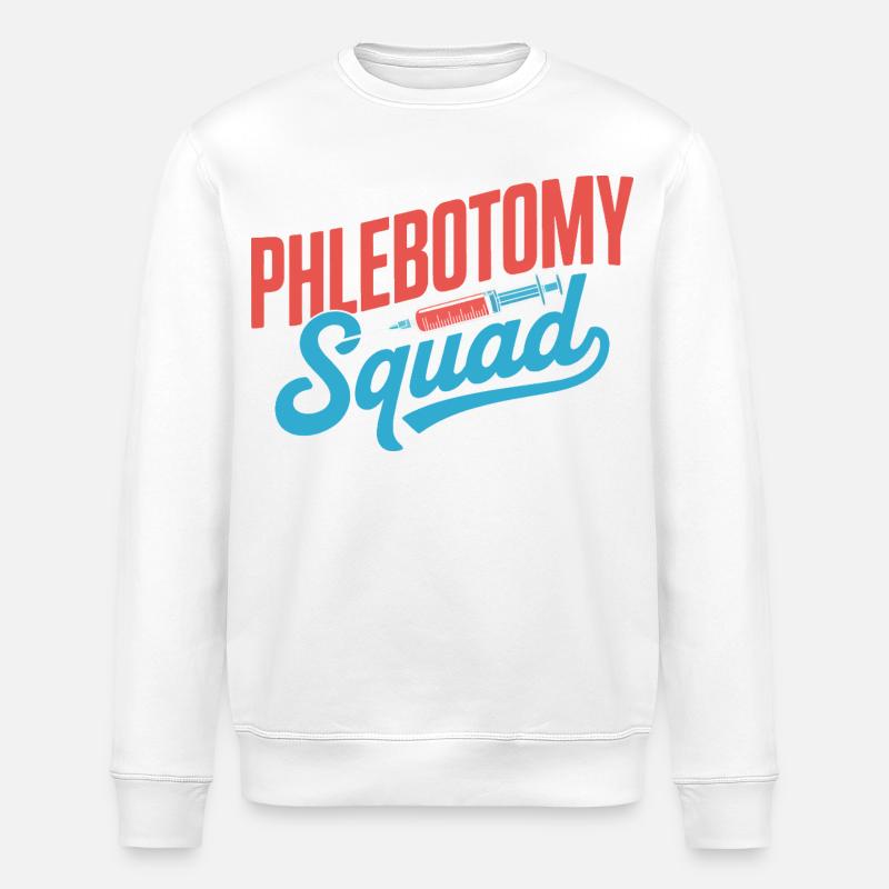 Phlebotomy Squad - Stanley/Stella Unisex Bio-Sweatshirt ROLLER - Weiß