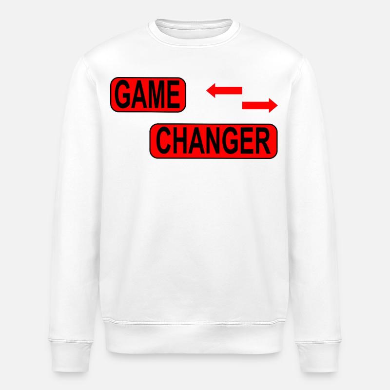 Game Changer / Veränderung / Statement - Stanley/Stella Unisex Bio-Sweatshirt ROLLER - Weiß