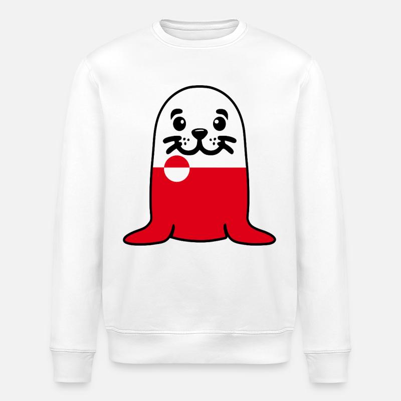 Robbe Grönland - Stanley/Stella Unisex Bio-Sweatshirt ROLLER - Weiß