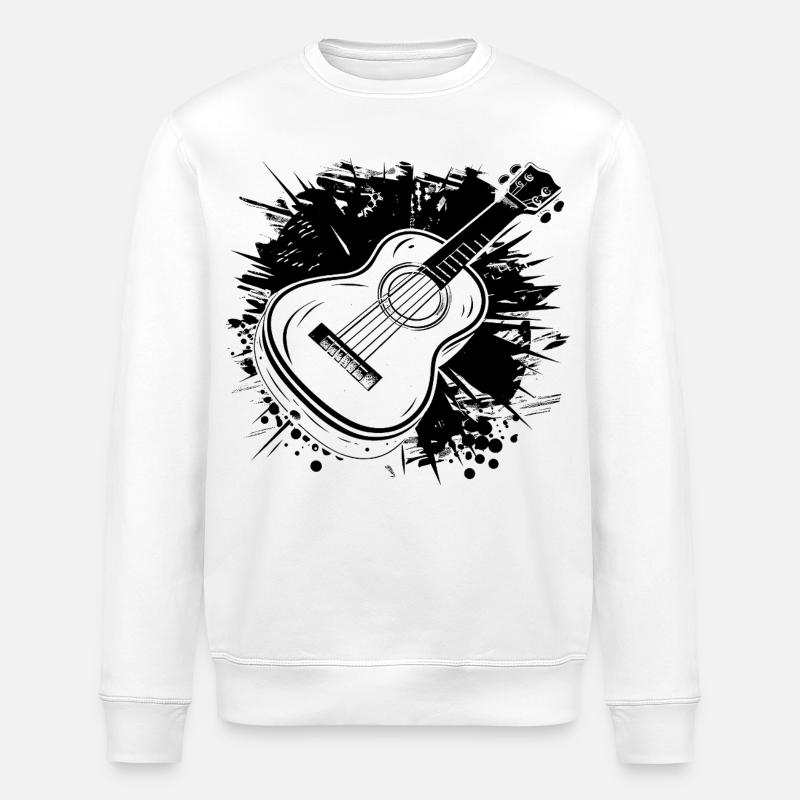 Graphismes Ukulélé - Sweat bio ROLLER Stanley/Stella Unisexe - blanc