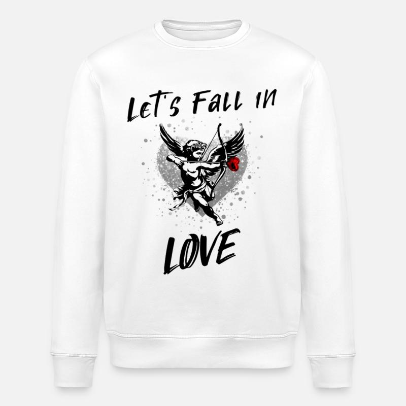 Lets fall in Love - Stanley/Stella Unisex Bio-Sweatshirt ROLLER - Weiß