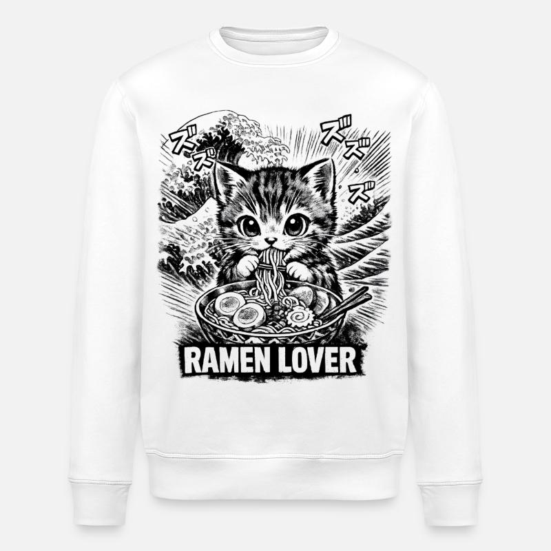 Ramen - Stanley/Stella Unisex Bio-Sweatshirt ROLLER - Weiß