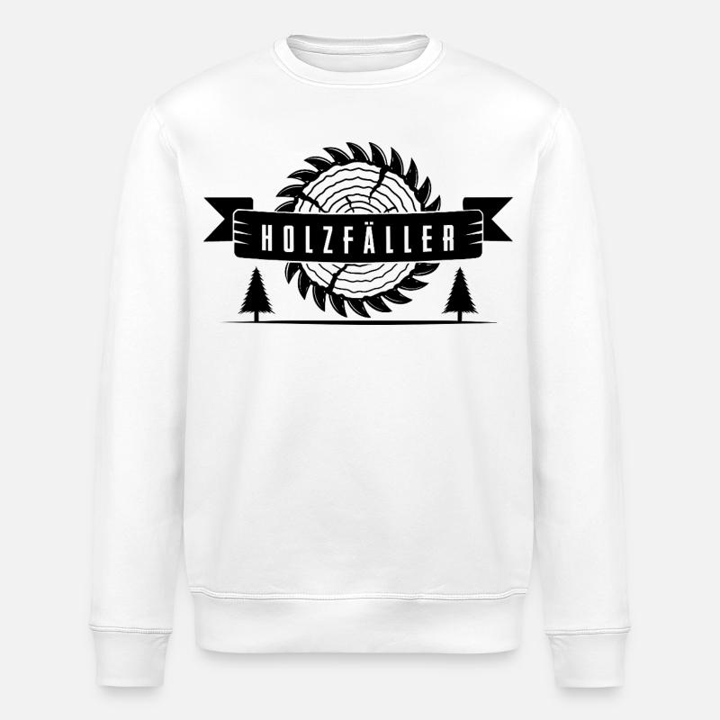Holzfäller - Stanley/Stella Unisex Bio-Sweatshirt ROLLER - Weiß