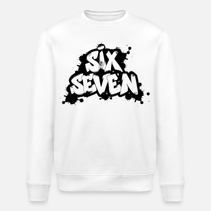 Six Seven Graffiti - Stanley/Stella Unisex Bio-Sweatshirt ROLLER - Weiß