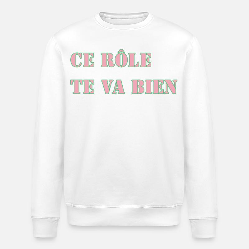 DIESE ROLLE PASST GUT ZU DIR - Stanley/Stella Unisex Bio-Sweatshirt ROLLER - Weiß