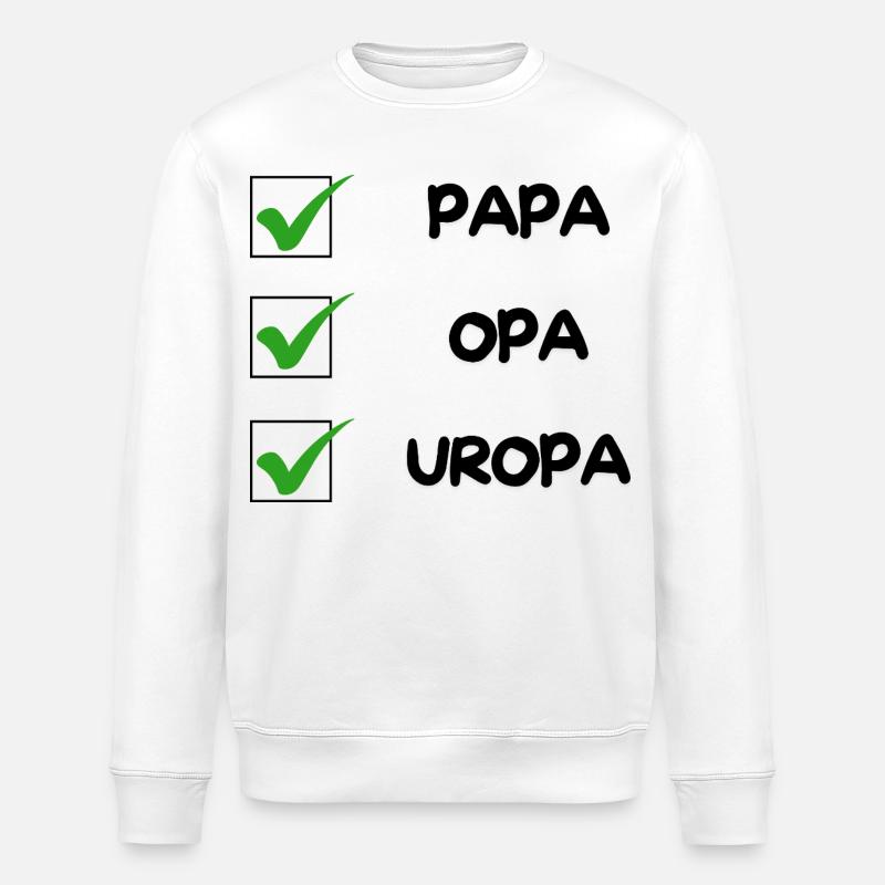 UROPA Checklist - Stanley/Stella ROLLER Unisex Organic Sweatshirt - white