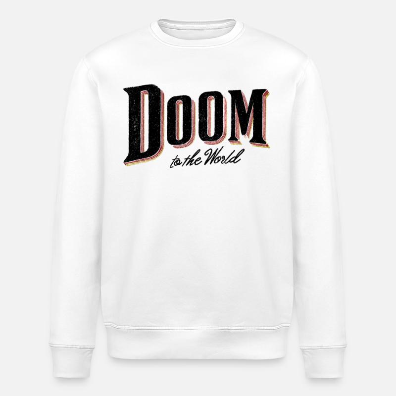 Doom to the world - Stanley/Stella Unisex Bio-Sweatshirt ROLLER - Weiß