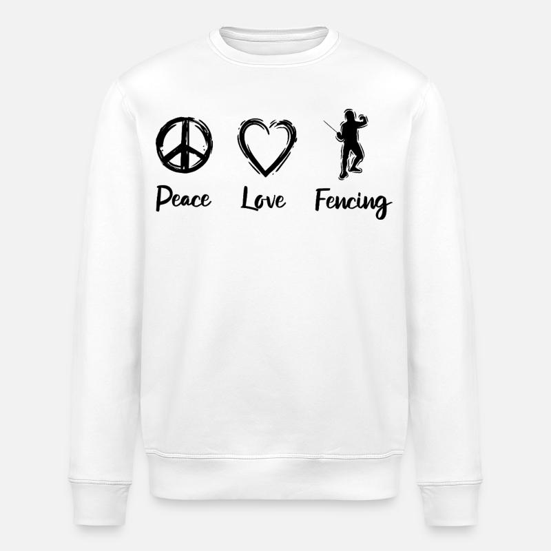 L’amour de l’escrime - Sweat bio ROLLER Stanley/Stella Unisexe - blanc