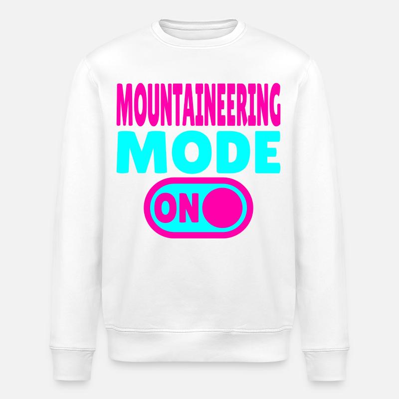 Mode alpinisme ACTIVÉ – Sommet en vue - Sweat bio ROLLER Stanley/Stella Unisexe - blanc