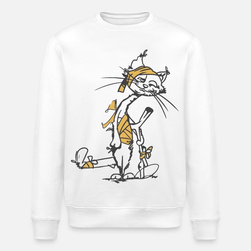Resilient_Cat - Stanley/Stella Unisex Bio-Sweatshirt ROLLER - Weiß