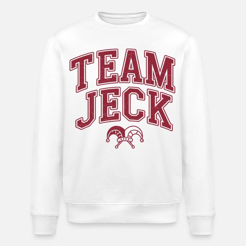 Team Jeck - Stanley/Stella Unisex Bio-Sweatshirt ROLLER - Weiß