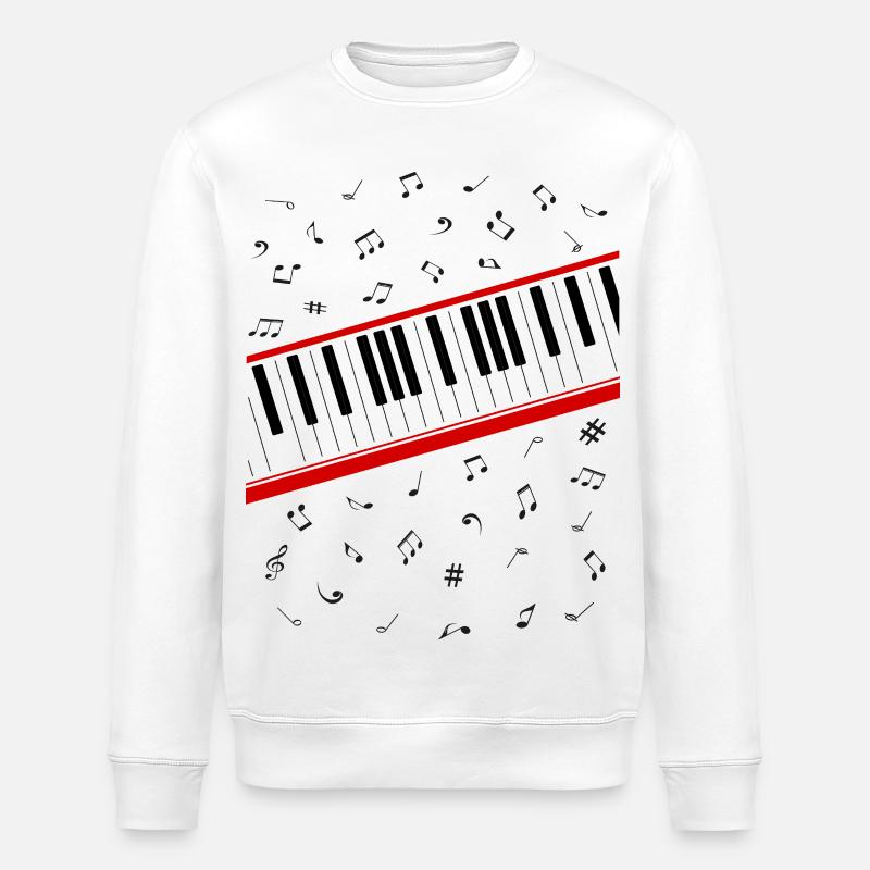 Beat It - Piano T-Shirt - Stanley/Stella Unisex Bio-Sweatshirt ROLLER - Weiß