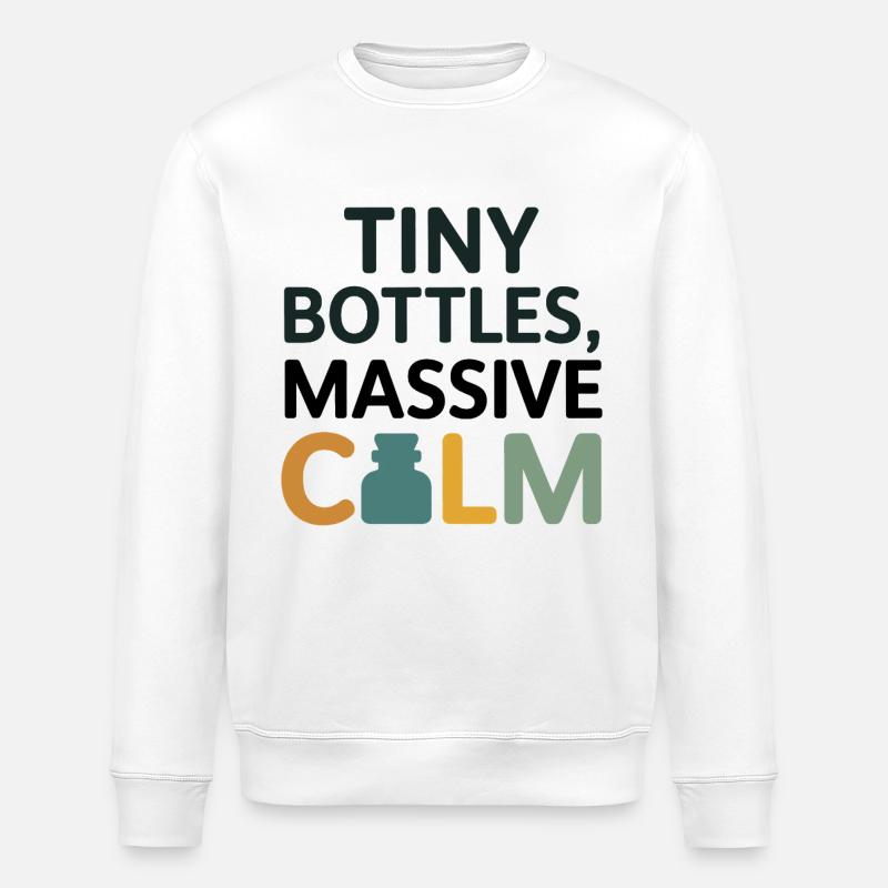 Homöopathie Tiny Bottles Massive Calm Professional - Stanley/Stella Unisex Bio-Sweatshirt ROLLER - Weiß