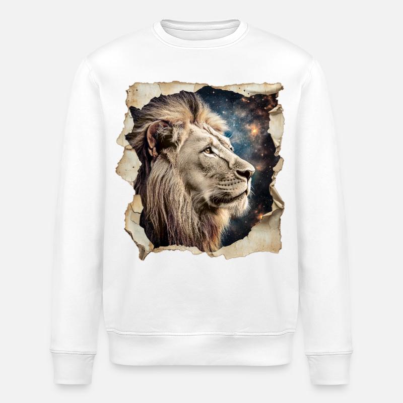 Löwe - Stanley/Stella Unisex Bio-Sweatshirt ROLLER - Weiß