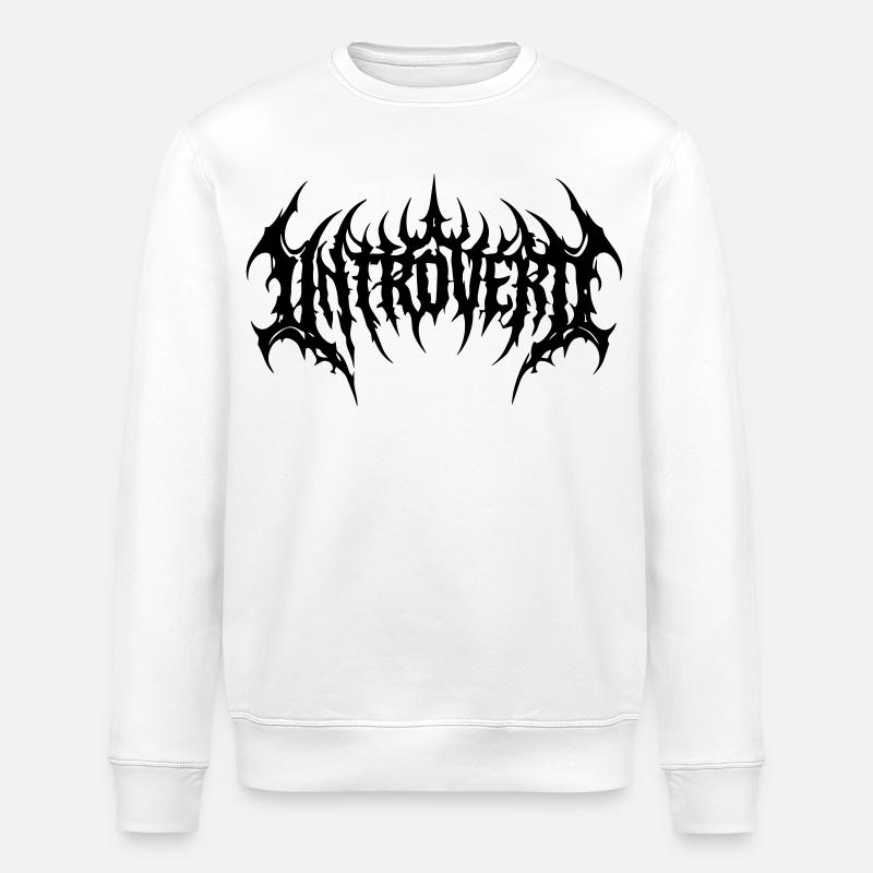 introvertiert - Stanley/Stella Unisex Bio-Sweatshirt ROLLER - Weiß