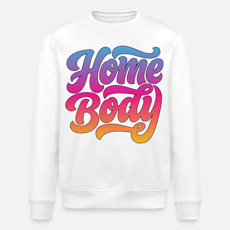 Homebody (Stubenhocker) - Stanley/Stella Unisex Bio-Sweatshirt ROLLER - Weiß