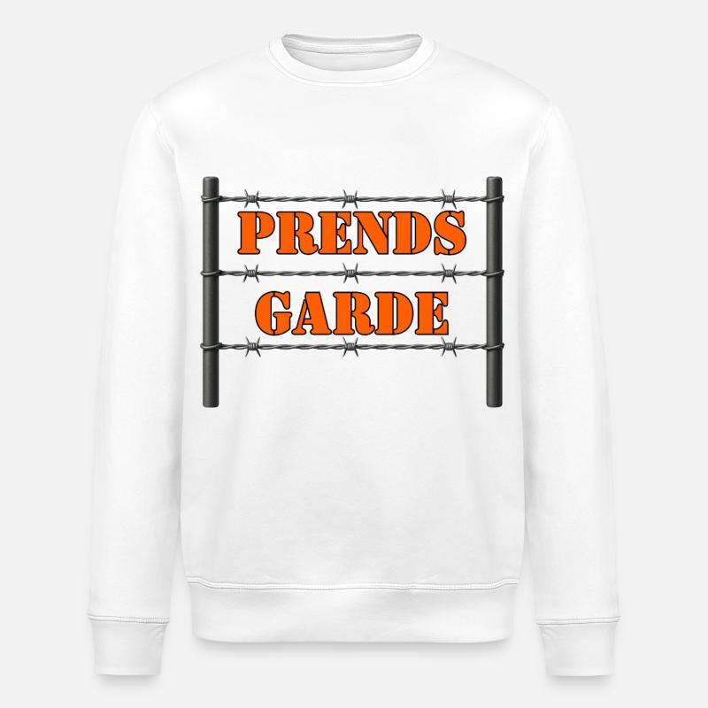 PRENDS GARDE. - Sweat bio ROLLER Stanley/Stella Unisexe - blanc