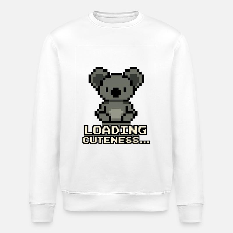 Chargement du Pixel Koala Mignonnerie - Sweat bio ROLLER Stanley/Stella Unisexe - blanc