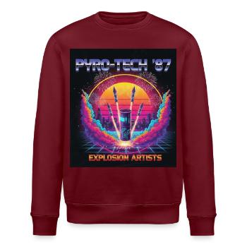 Cyber Pyro - Stanley/Stella ROLLER Unisex Organic Sweatshirt - white - Front - Nik (191cm)