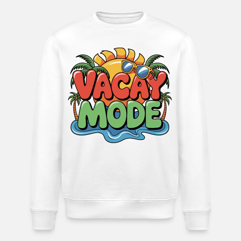 Vacay Mode  - Stanley/Stella Unisex Bio-Sweatshirt ROLLER - Weiß