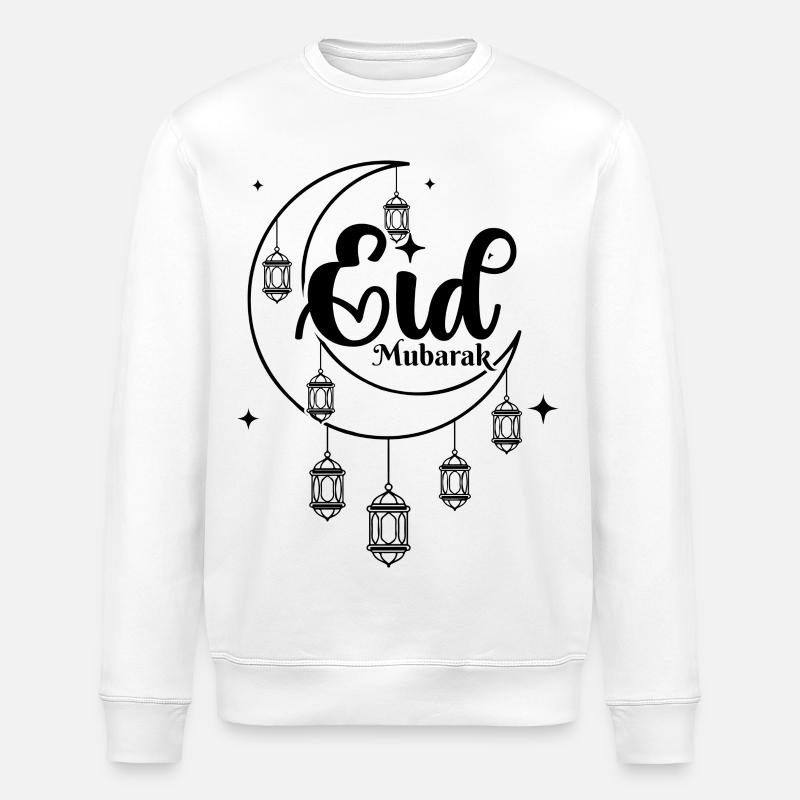 Aïd Moubarak : Bon Ramadan musulman - Sweat bio ROLLER Stanley/Stella Unisexe - blanc