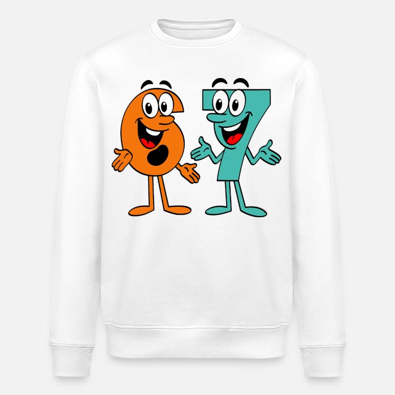 Six Sept Dessins animés - Sweat bio ROLLER Stanley/Stella Unisexe - blanc