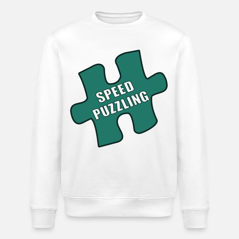 Puzzle rapide - Sweat bio ROLLER Stanley/Stella Unisexe - blanc