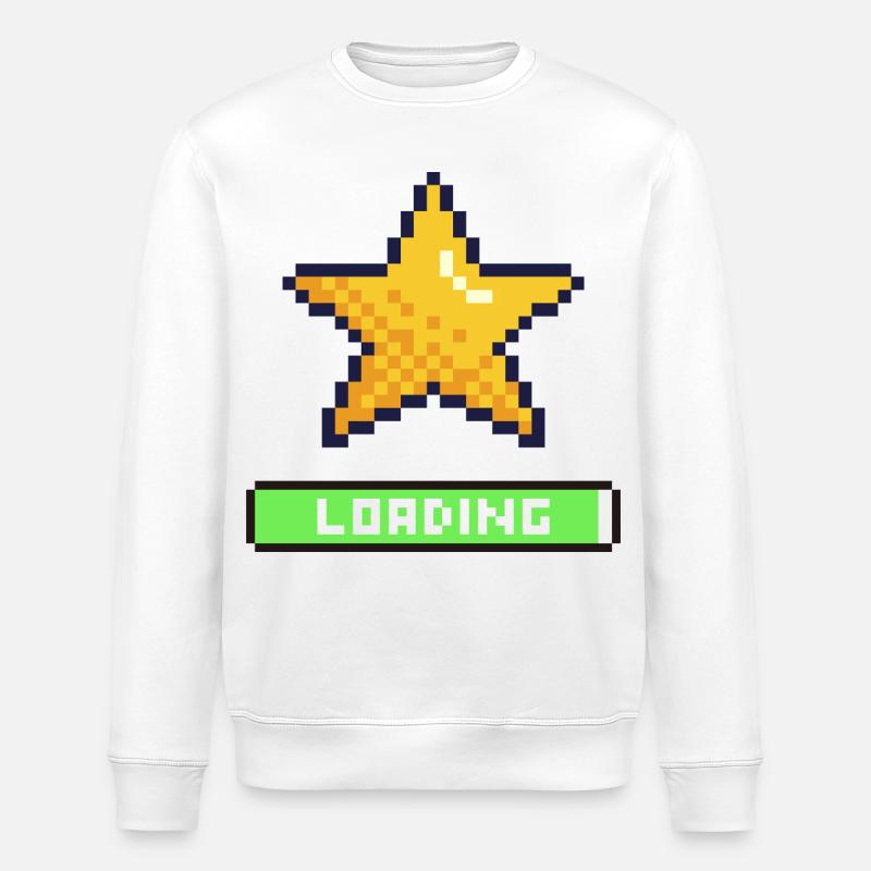 Pixel Star wird geladen - Stanley/Stella Unisex Bio-Sweatshirt ROLLER - Weiß
