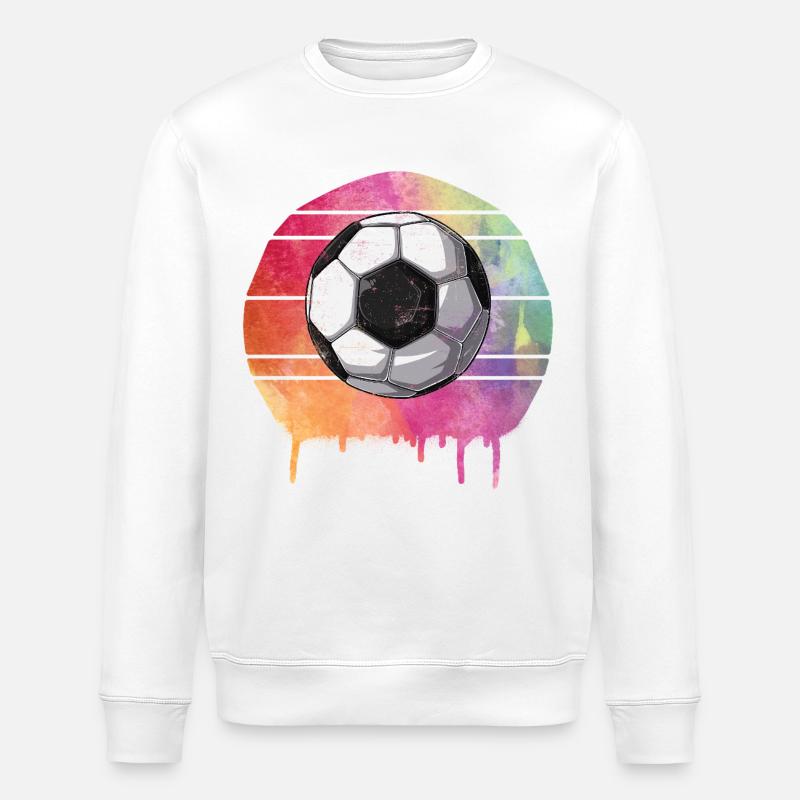 Fußball Ball - Stanley/Stella Unisex Bio-Sweatshirt ROLLER - Weiß
