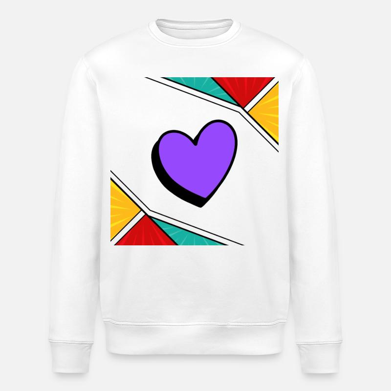 Love Art - Stanley/Stella Unisex Bio-Sweatshirt ROLLER - Weiß