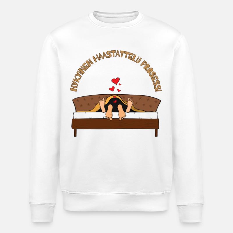 The current interview process. - Stanley/Stella ROLLER Unisex Organic Sweatshirt - white