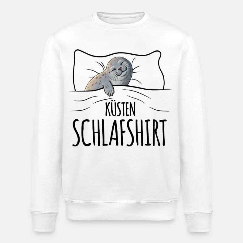 Chemise de nuit Seal - Sweat bio ROLLER Stanley/Stella Unisexe - blanc