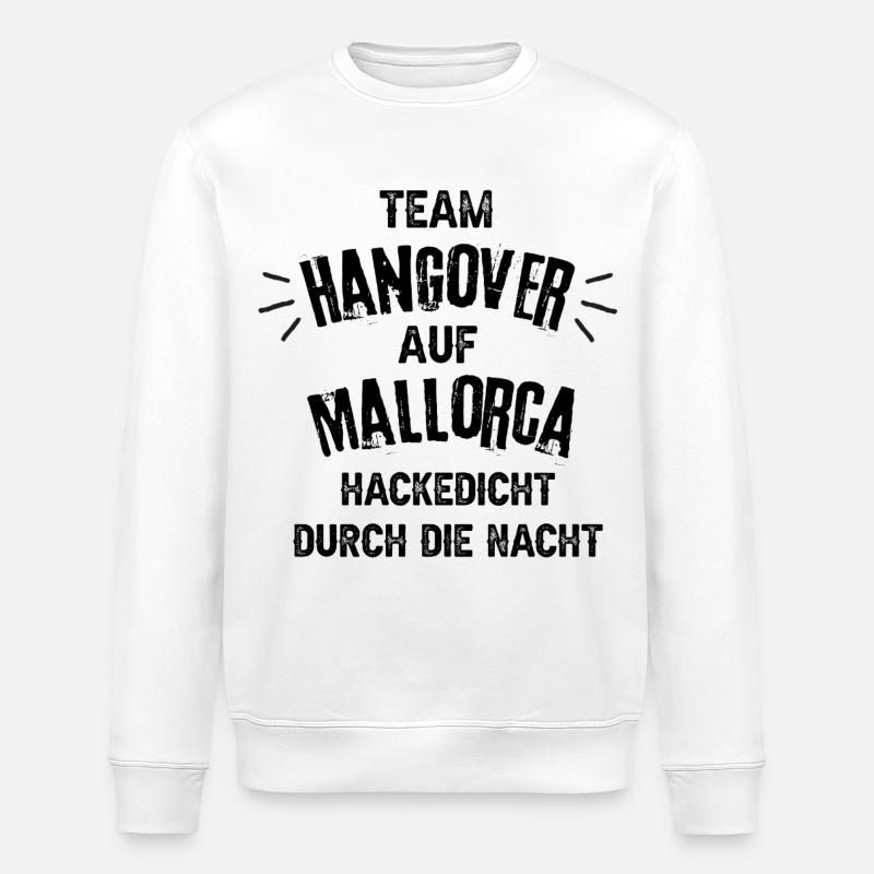 Team Hangover auf Mallorca - Stanley/Stella Unisex Bio-Sweatshirt ROLLER - Weiß