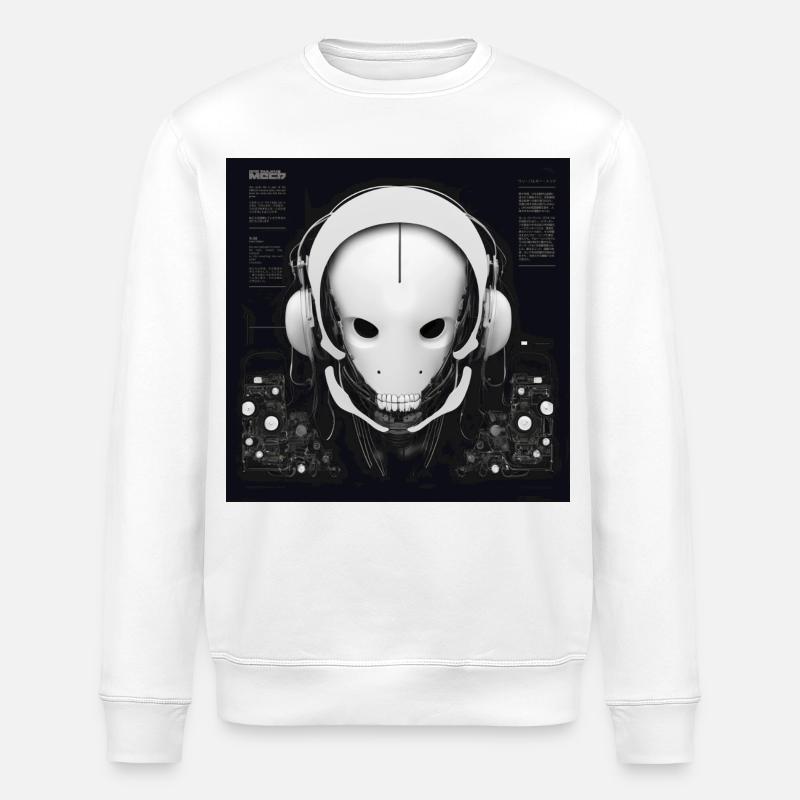 One Bulky Mech - Loam Sequence Cover - Stanley/Stella Unisex Bio-Sweatshirt ROLLER - Weiß