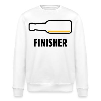 Finisher (Bier / Bierchen / Biertrinker / POS 2C) - Stanley/Stella Unisex Bio-Sweatshirt ROLLER - Weiß - Vorne - Nik (191cm)