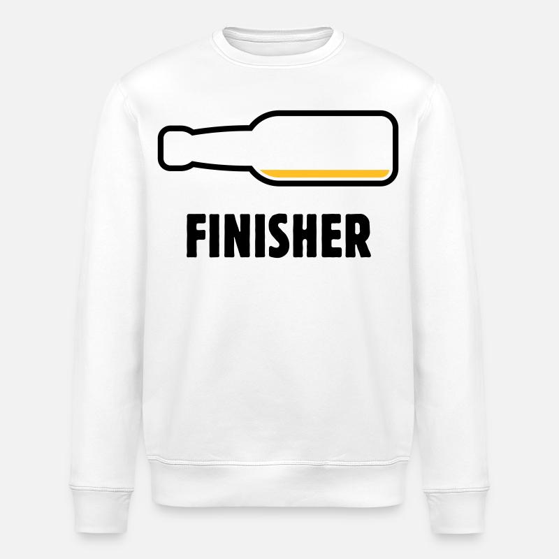 Finisher (Bier / Bierchen / Biertrinker / POS 2C) - Stanley/Stella Unisex Bio-Sweatshirt ROLLER - Weiß
