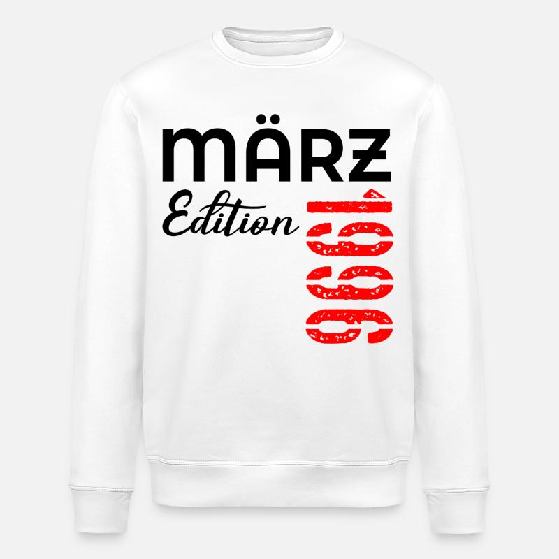 31e anniversaire mars 1996 - Sweat bio ROLLER Stanley/Stella Unisexe - blanc