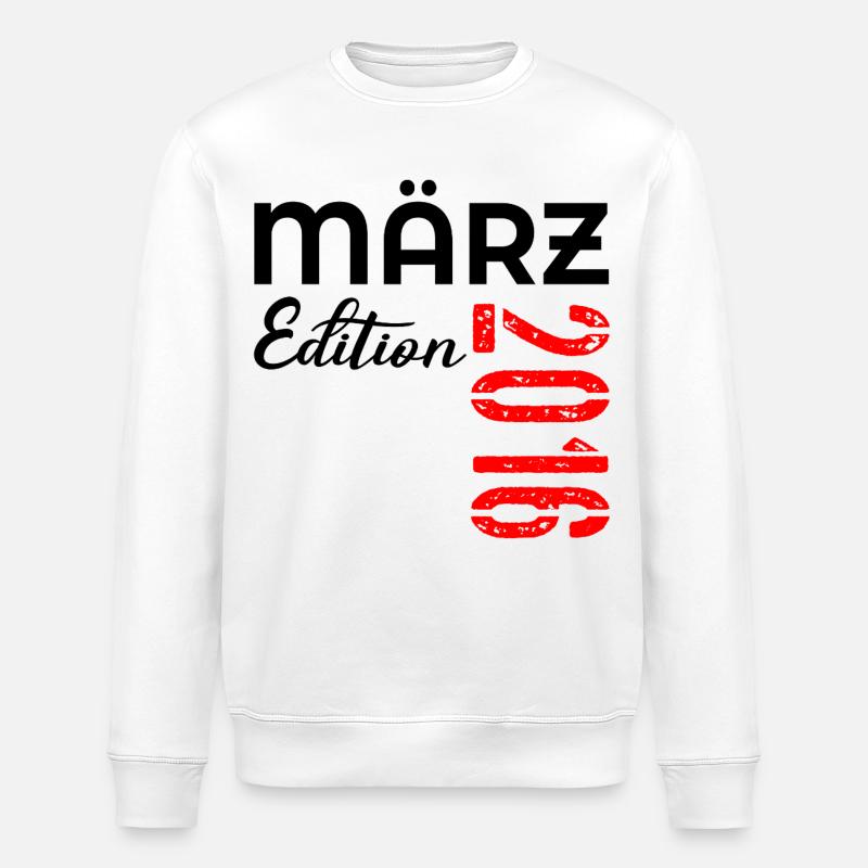 11e anniversaire mars 2016 - Sweat bio ROLLER Stanley/Stella Unisexe - blanc