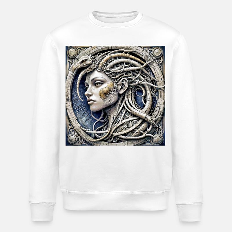 Ppatch 02 - Sweat bio ROLLER Stanley/Stella Unisexe - blanc